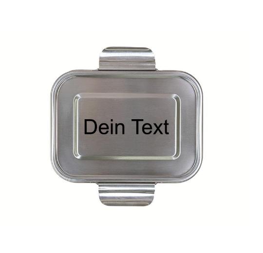 Premium Edelstahl-Lunchbox – groß 1200 ml - personalisierbar
