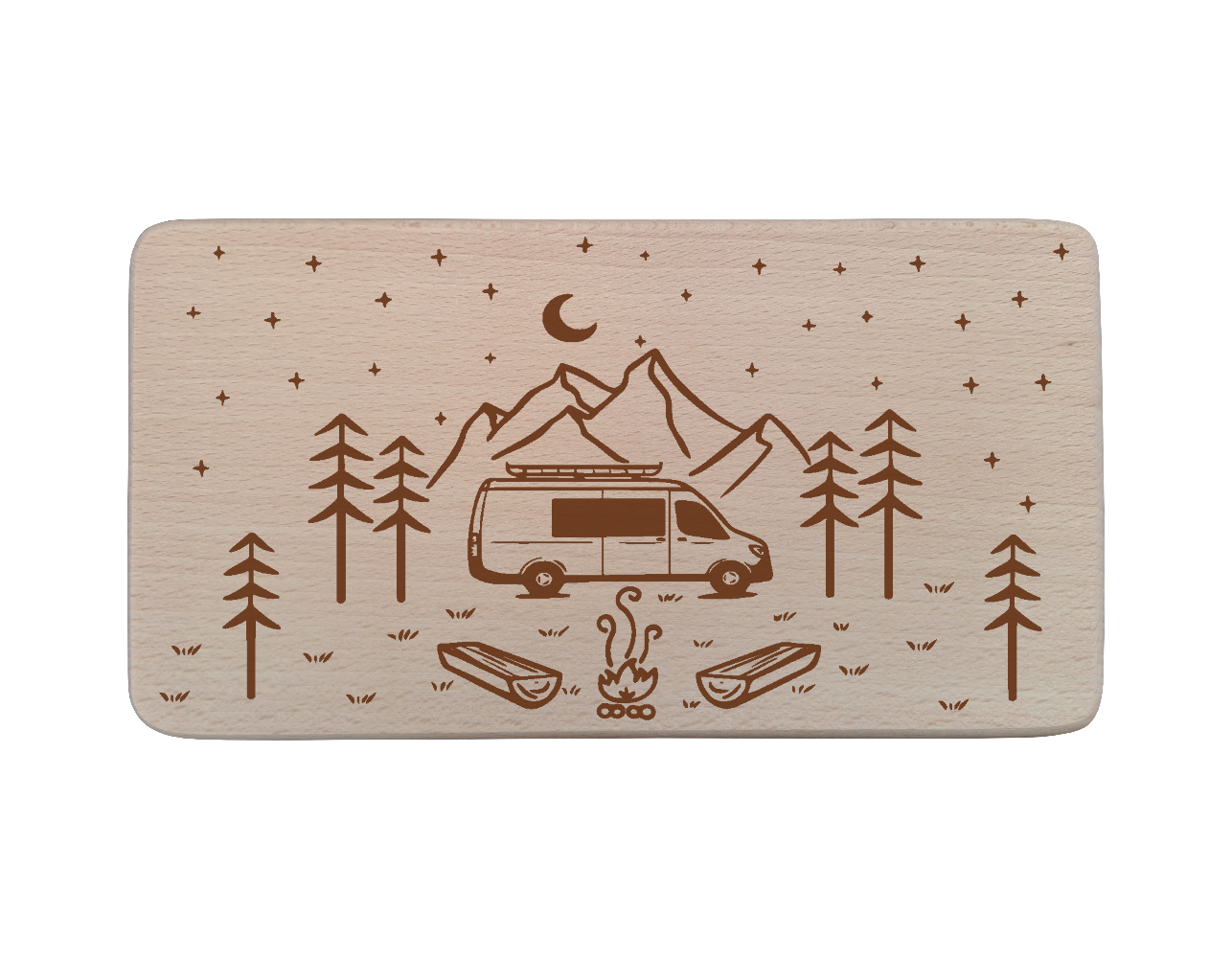 Buchenholz Frühstücksbrettchen 22 x 12 cm individuell gestaltbar