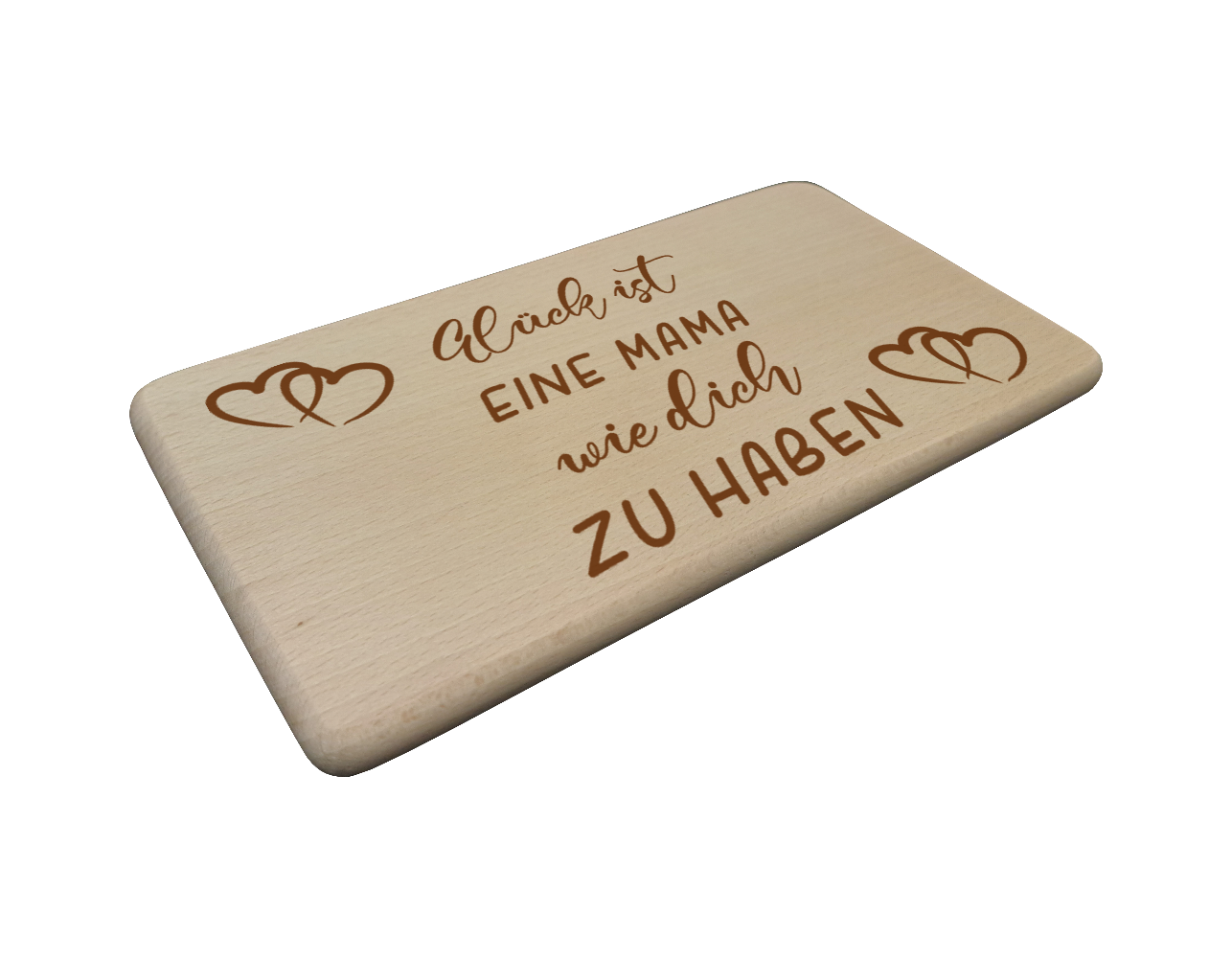 Buchenholz Frühstücksbrettchen 22 x 12 cm individuell gestaltbar