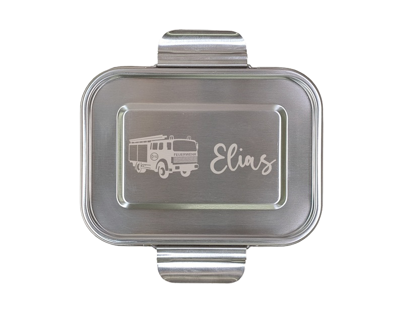 Premium Edelstahl-Lunchbox – mittel 800 ml - personalisierbar