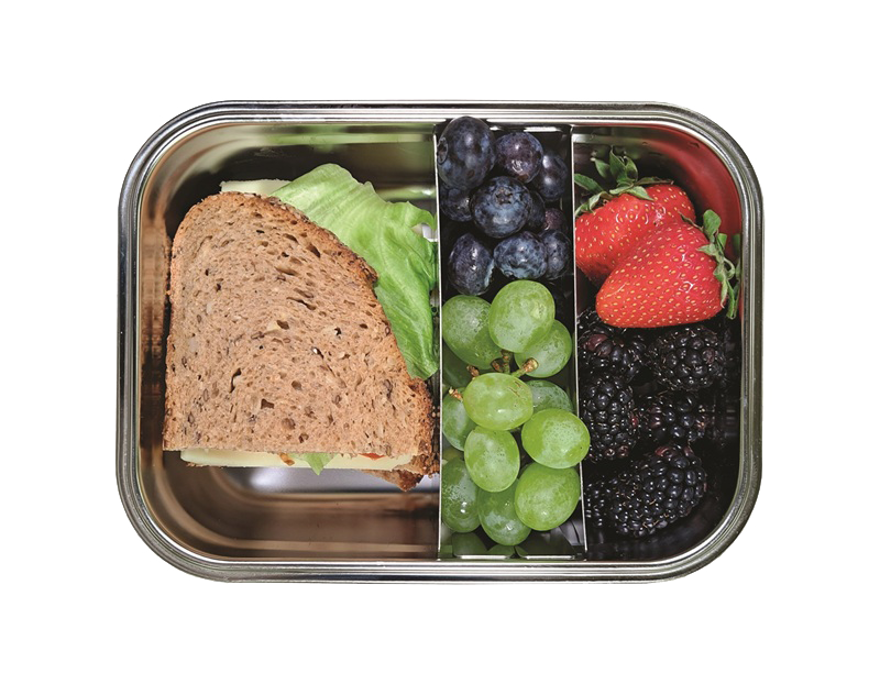 Premium Edelstahl-Lunchbox – groß 1200 ml - personalisierbar
