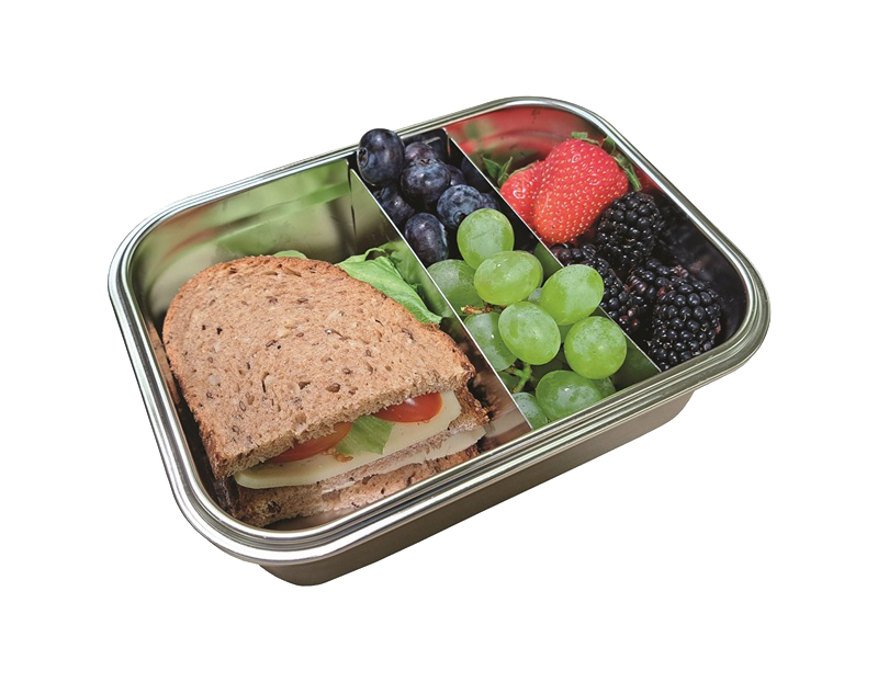 Premium Edelstahl-Lunchbox – groß 1200 ml - personalisierbar
