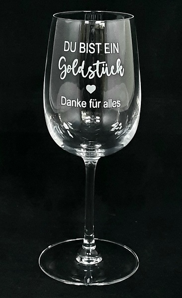 Weissweinglas 49 cl inkl. Wunschgravur